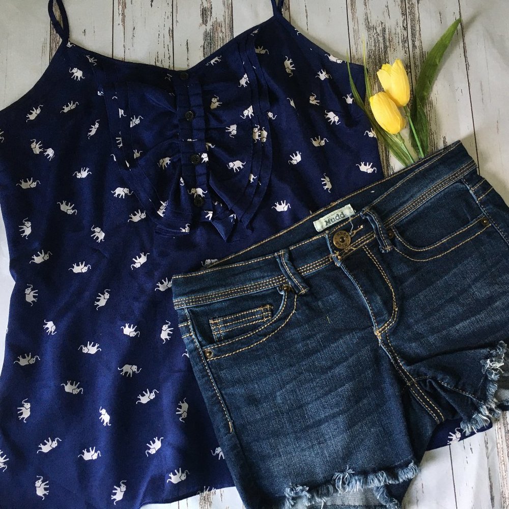 Yumi Kim Lena Silk Tank Elephant Print ❤️